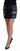 Dsquared² Black Distressed Mid Waist A-line Denim Mini Skirt Dsquared² 