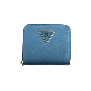 Guess Jeans Blue Polyethylene Wallet