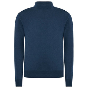 La Martina Blue Acrylic Sweater