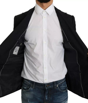 Dolce &amp; Gabbana Chaqueta tipo blazer con estampado floral y jacquard azul