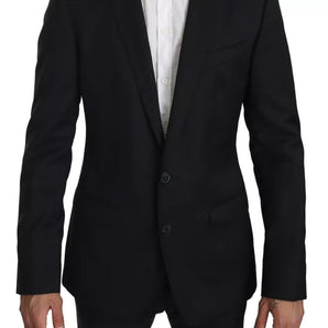 Dolce & Gabbana Black Slim Jacket Coat MARTINI Blazer