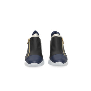 Cerruti 1881 Black Goat Leather Women Sneaker