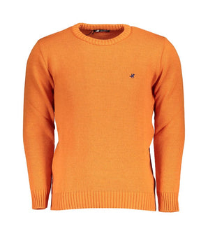 U.S. Grand Polo Orange Fabric Sweater