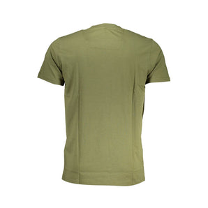 Cavalli Class Green Cotton T-Shirt