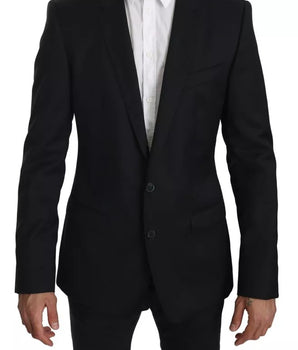 Dolce &amp; Gabbana Chaqueta Slim Negra Abrigo Blazer MARTINI