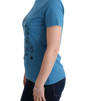 Dolce & Gabbana Chic Blue Cotton Tee with 2017 Print Dolce & Gabbana 