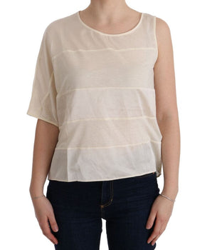 Costume National Beige Sleeveless Modal Top - Elevated Basics Costume National 