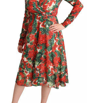 Dolce & Gabbana Multicolor Portofino-Print Shift Dress