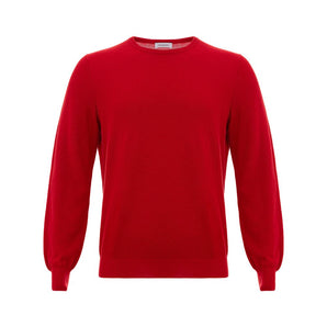 Gran Sasso Red Cotton Sweater