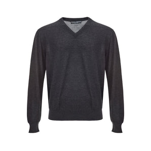 Dolce & Gabbana Elegant Gray Cashmere Sweater for Men