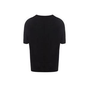 Dolce & Gabbana Elegant Black Cotton Top for Fashion-Forward Women