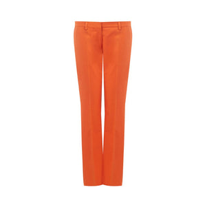 Lardini Elegant Cotton Orange Pants