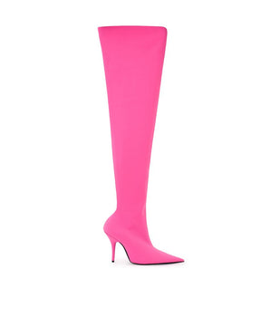 Balenciaga Pink Polyester Boot