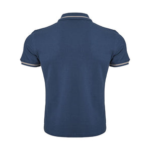 Corneliani Elegant Blue Italian Cotton Polo Shirt