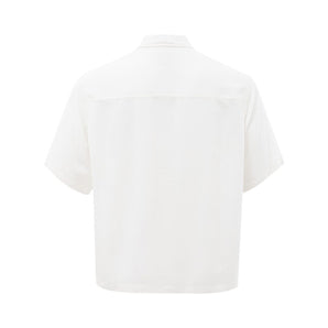 Armani Exchange Elegant White Viscose Shirt for Men