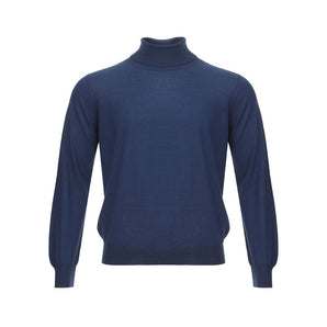 Gran Sasso Elegant Cashmere Sweater in Serene Blue