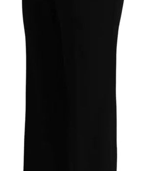 Dolce &amp; Gabbana Pantalones capri cortos elásticos de lana negros