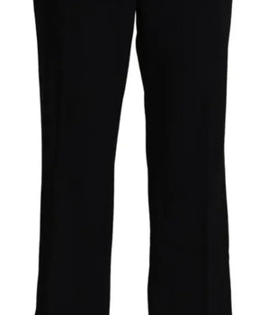 Dolce &amp; Gabbana Pantalones capri cortos elásticos de lana negros