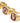 Dolce & Gabbana Gold Brass LOVE Enamel Set of 3 Ring