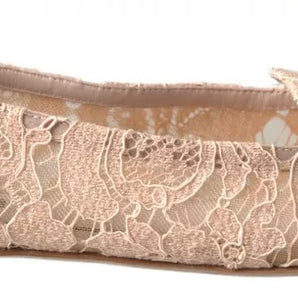 Dolce & Gabbana Beige Floral Lace Loafers Flats Shoes