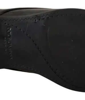 Dolce & Gabbana Black Leather Derby Dress Formal Shoes