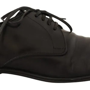 Dolce & Gabbana Black Leather Derby Dress Formal Shoes