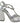 Dolce & Gabbana Silver Crystals T-strap Sandals Leather Shoes