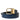 Dolce & Gabbana Blue Calf Leather Gold Metal Buckle Belt Men
