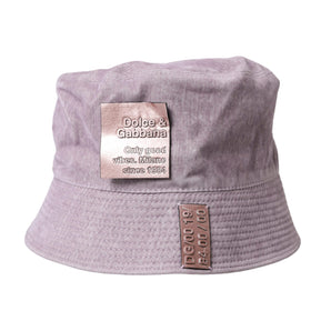 Dolce & Gabbana Light Brown Nylon Canvas Bucket Hat Men