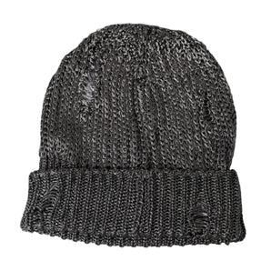 Dolce & Gabbana Dark Gray Viscose Knit Beanie Bonnet Hat Men