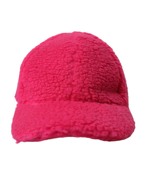 Dolce & Gabbana Pink Fleece Plush Baseball Hat Men