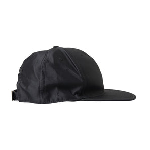 Dolce & Gabbana Black Silk Cotton Logo Baseball Hat Men