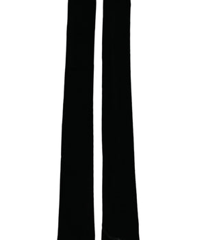 Dolce & Gabbana Black Nylon Finger Less Elbow Long Gloves