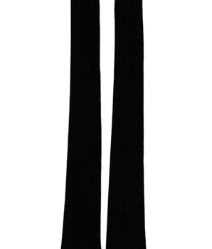 Dolce & Gabbana Black Nylon Finger Less Elbow Long Gloves