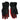 Dolce & Gabbana Black Red Nylon Wrist Length Gloves