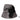 Dolce & Gabbana Black Gray Patterned Leather Bucket Hat