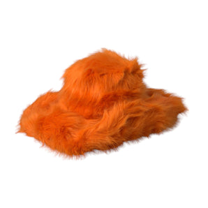 Dolce & Gabbana Orange Faux Fur Polyester Fedora Hat