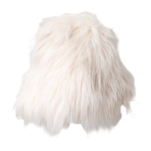 Dolce & Gabbana White Acrylic Fur Womens Bucket Hat