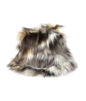 Dolce &amp; Gabbana Multicolor Acrylic Fur Women Bucket Hat