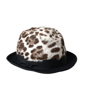 Dolce &amp; Gabbana Multicolor Leopard Women Fedora Hat