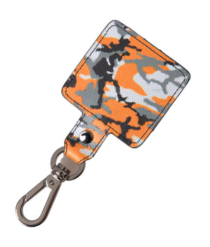 Dolce &amp; Gabbana Estuche para Airpods de metal y cuero con estampado de camuflaje multicolor