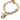 Dolce & Gabbana Gold Tone Brass Chain MY DOG Heart Bracelet