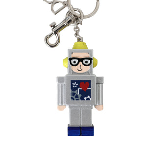 Dolce & Gabbana Multicolor Astronaut Space Metal Logo Keyring Keychain