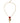 Dolce & Gabbana Gold BrassChain Sacred Heart Rose Crystal Charm Necklace