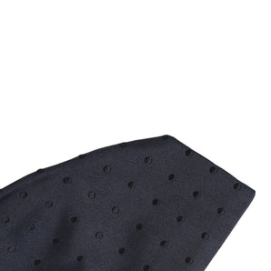 Dolce & Gabbana Dark Blue Dotted Silk Adjustable Tie