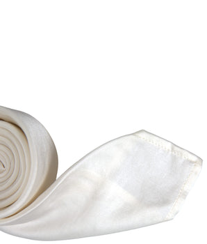 Dolce &amp; Gabbana White Silk Blend Adjustable Tie Men