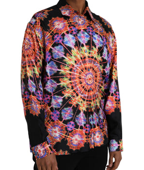 Dolce & Gabbana Multicolor Luminarie Silk Men Casual Shirt