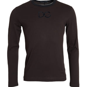 Dolce & Gabbana Brown DG Logo Crewneck Pullover Sweater