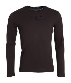 Dolce & Gabbana Brown DG Logo Crewneck Pullover Sweater