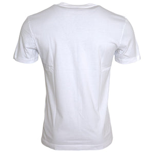 Dolce & Gabbana White Cotton DG Applique Men Casual T-shirt